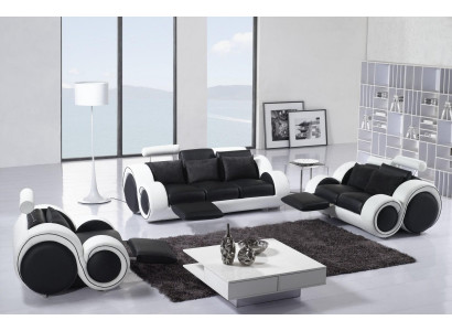 Designer Sofa set 3+1+1 Seater Sofa Leather Couch Suite Upholstery Set