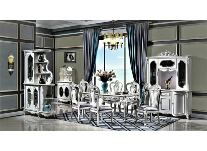 Elegant dining room set 10-piece ensemble in a timeless classic style