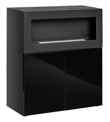 Chest of drawers with built-in fireplace Modern Designer Wardrobe Living room