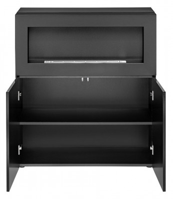 Chest of drawers with built-in fireplace Modern Designer Wardrobe Living room