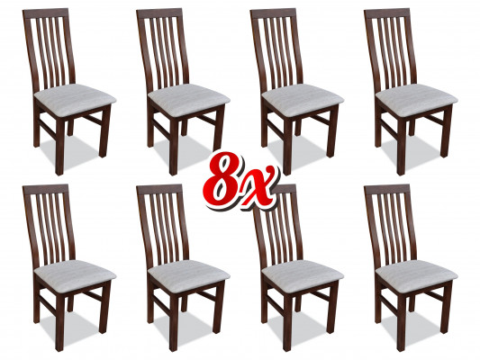 Dining room Fabric Furniture Armchair Set 8x Chair Design Armchair Upholstery Chairs Gastro