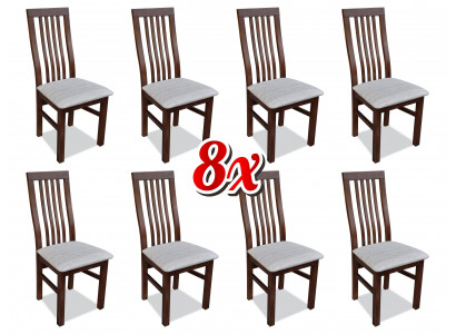 Dining room Fabric Furniture Armchair Set 8x Chair Design Armchair Upholstery Chairs Gastro