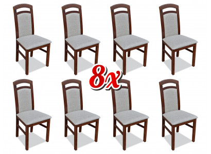 Chair 8x Dining room Upholstered Chair Television Textile Kitchen Chairs Set new Club Lounge