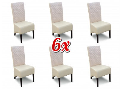 Designer Wood Fabric Upholstery Chairs Gastro Dining room Classic 6x Armchair Chair