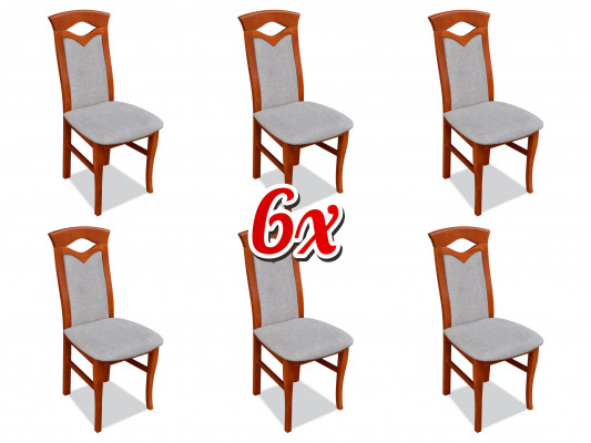 Upholstered Chair Armchair Textile Seat Armchair Set new Kitchen Chair Dining room 6x Chairs