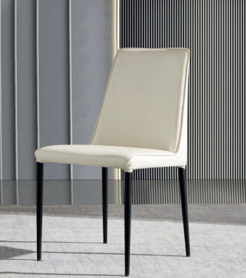 White Dining room chair Designer Wooden Chairs Stylish Modern Textile Chairs