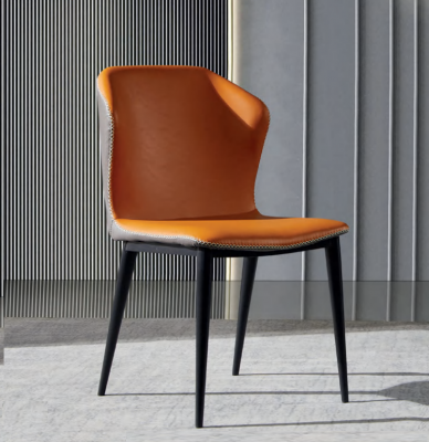 Black -Orange Dining room chair Designer Chairs Modern armchairs new