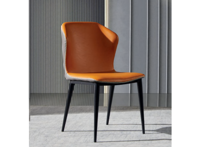 Black -Orange Dining room chair Designer Chairs Modern armchairs new