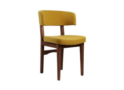 Yellow-Brown Dining room Chair Designer Armchair Living room 1-Seater new