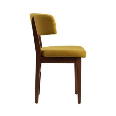 Yellow-Brown Dining room Chair Designer Armchair Living room 1-Seater new