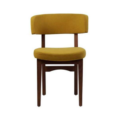 Yellow-Brown Dining room Chair Designer Armchair Living room 1-Seater new