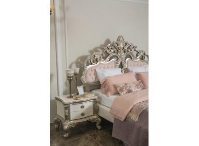 French Bedside table Set Consoles Side tables Bedside tables 2 Piece Silver