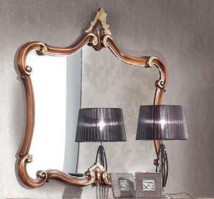 Italian Wall mirror Classic r Mirror Furniture Wood Luxury Furnishings new