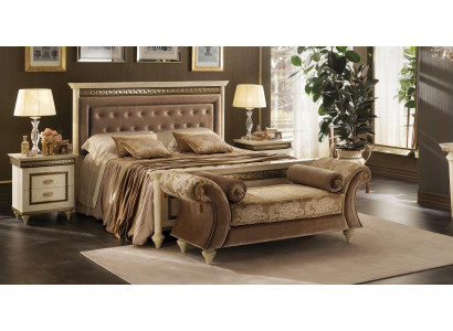 Bed 2x Bedside table 3 pieces. Bedroom Set Beds new luxury Chesterfield 180x200