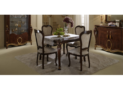 Dining table + 4x Chairs Chair Dining room Set Dining set Modern Table Tables Suite