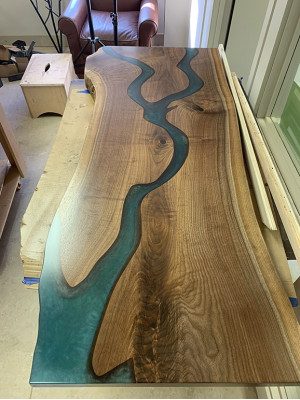 Dining table River Table Real Wood Decorative River Table Solid Epoxy resin Tables