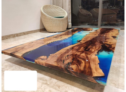 Dining table Design Table Modern Tables Sea Ocean River Epoxy Resin Furniture 200x90