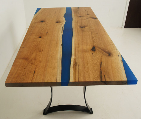 Epoxy resin dining table real wood furniture waterfall epoxy table cast resin solid