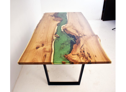 Dining table Sea Water River Real Wood River Table 200x90 Tables