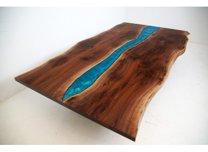 River table Dining table River Table Solid Decorative Tables 240x100 Epoxy resin sea