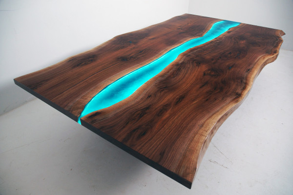 River table Dining table River Table Solid Decorative Tables 240x100 Epoxy resin sea