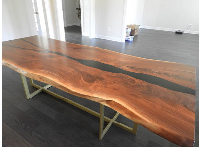 River table Dining table River Table Solid Tables 240x100 Epoxy resin sea