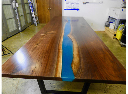 Epoxy resin Dining table River Table Solid 240x100 river table new genuine