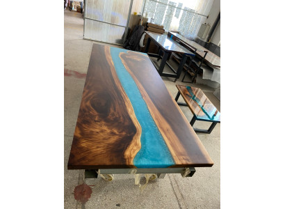 Modern Tables Dining table Design Table Resin Sea River Furniture 220x90