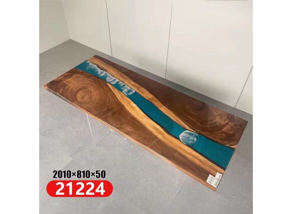 Epoxy resin Dining table River Table Solid 201x81 River table new Real Wood