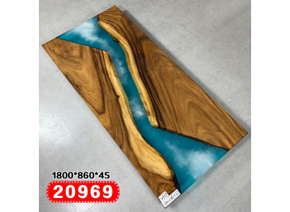 Luxury Tables Real Wood Epoxy Resin River Table Black Water Epoxy