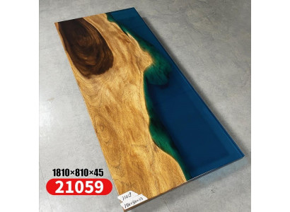 Dining table Sea Water River Real Wood River Table 181x81cm Tables