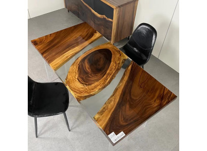 Wood Massive Furniture Dining table Epoxy resin Real epoxy table casting resin