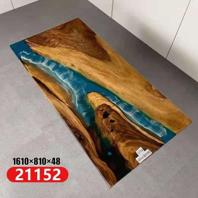 Dining table Sea Water River Real Wood River Table 161x81 Tables