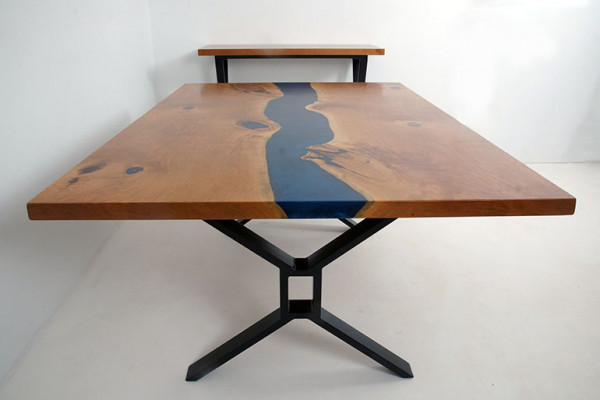 Custom made Table Epoxy resin Epoxy River Real Wood Price 1sqm Tables Resin