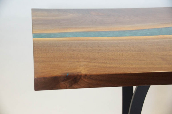 Real Wood Epoxy Resin River Table Black Water Tables Epoxy Furniture Solid