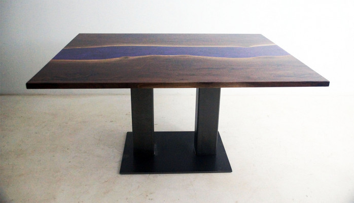 Table Epoxy resin Epoxy Resin River Real Wood Price 1sqm Tables made to measure