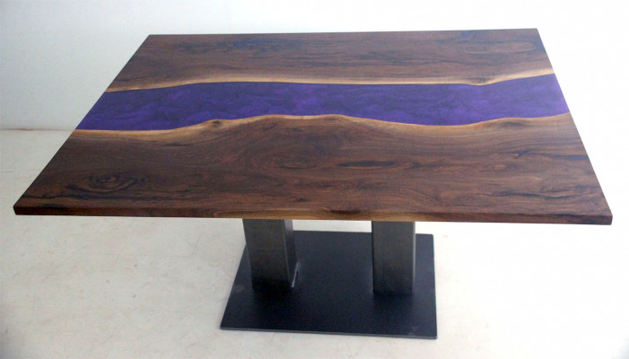 Table Epoxy resin Epoxy Resin River Real Wood Price 1sqm Tables made to measure