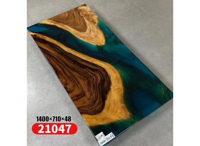 Table Dining table Tables Resin Epoxy Solid Design Furniture 140x71 Genuine