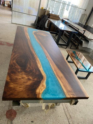 Tables Dining table Design Table Modern Sea River Furniture Tables Epoxy