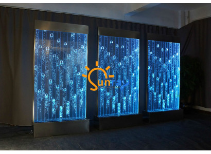 Wall panel with water bubbles LED new water wall designer water wall illuminated