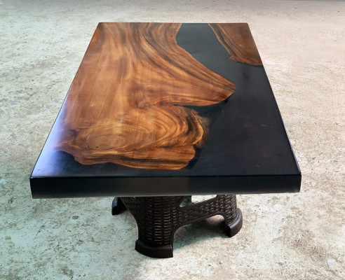 Coffee table River Table Solid Tables 100x60 river table real wood