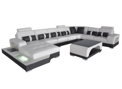 Corner sofa U-shape +Coffee table Modern Upholstery Living room Furniture Corner sofa Design Sofa