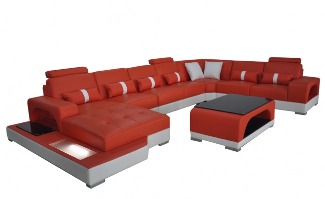 Corner sofa U-shape +Coffee table Modern Upholstery Living room Furniture Corner sofa Design Sofa