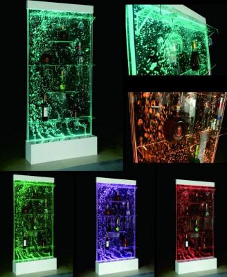 Led Bar Shelf Wardrobe Water Wall Column Walls Waterwall Partition