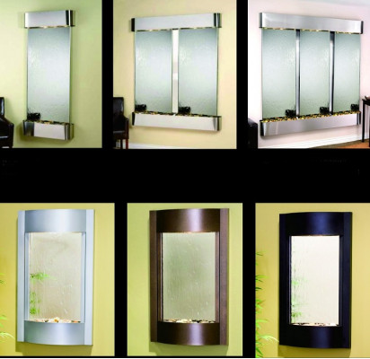 Wall Water Water Wall column base cabinet Ragal Display case water walls