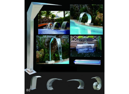 Pool waterfall fountain stainless steel water features decoration facility