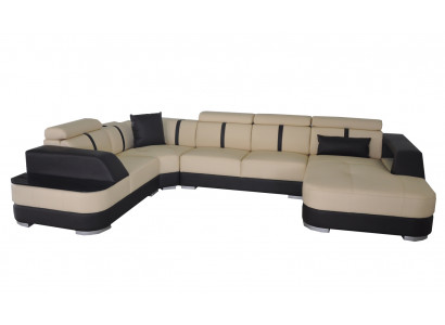 Corner Sofa Couch Upholstery Corner Suite Leather Sofa Couches Living landscape U-shape