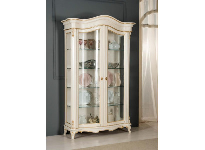 Showcases Glass Wardrobe Display case Living room Wood Sideboard Italian Furniture Shelf