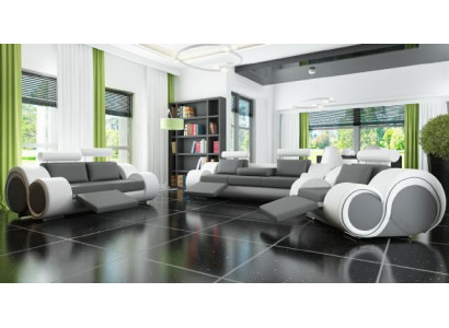 Leather Sofa Sofa set 321 Seat USB Couch Set Upholstered Set BERLIN Couch