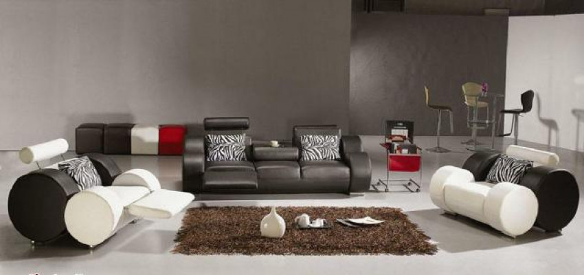 LEATHER SOFA with USB COUCH Suite 3+2+1 Seater UPHOLSTERY SET DESIGNER SOFA new